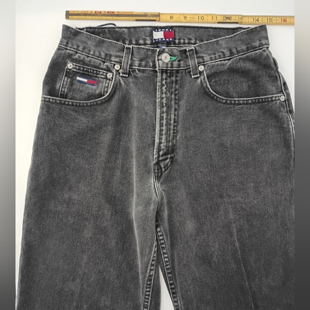 Tommy Hilfiger Vintage 90s Black Jeans 32 - Picture 4 of 6